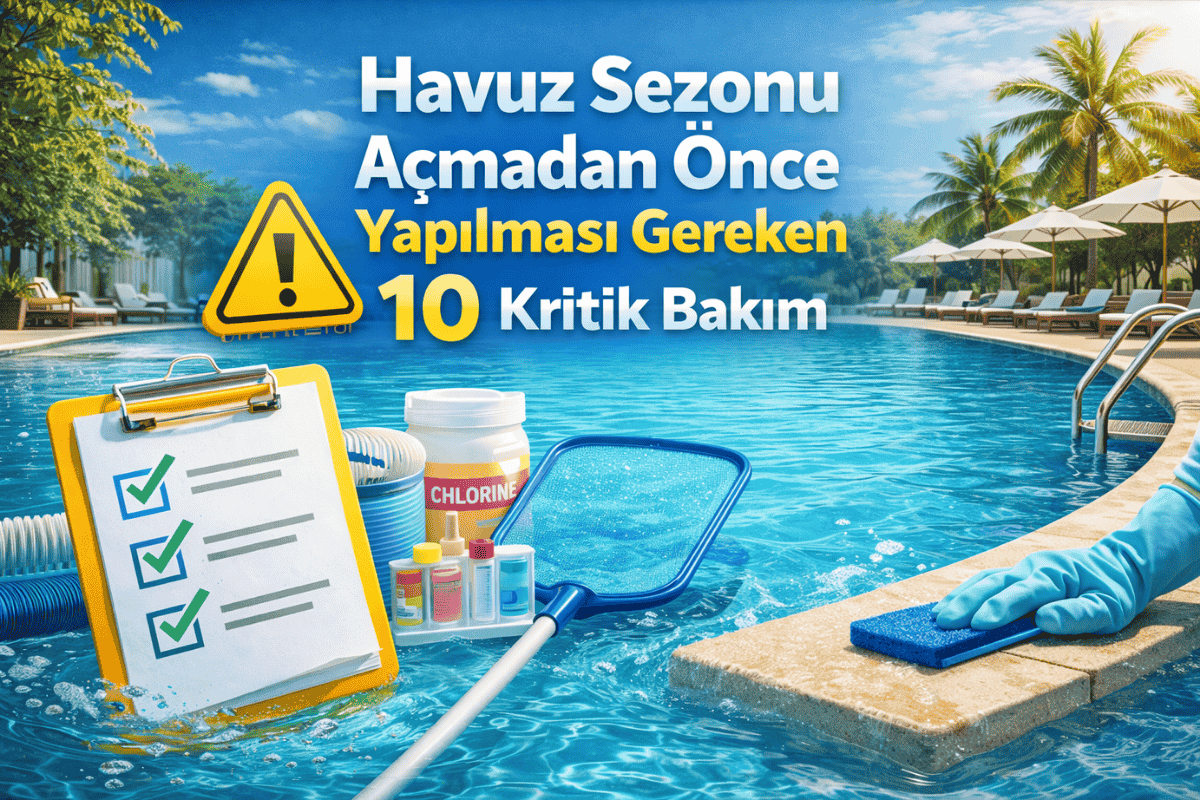 Havuz Sezonu Açmadan Önce Yapılması Gereken 10 Kritik Bakım