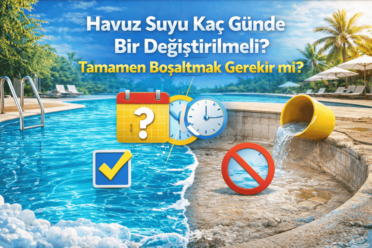 Havuz Suyu Kaç Günde Bir Değiştirilmeli? Tamamen Boşaltmak Gerekir mi?