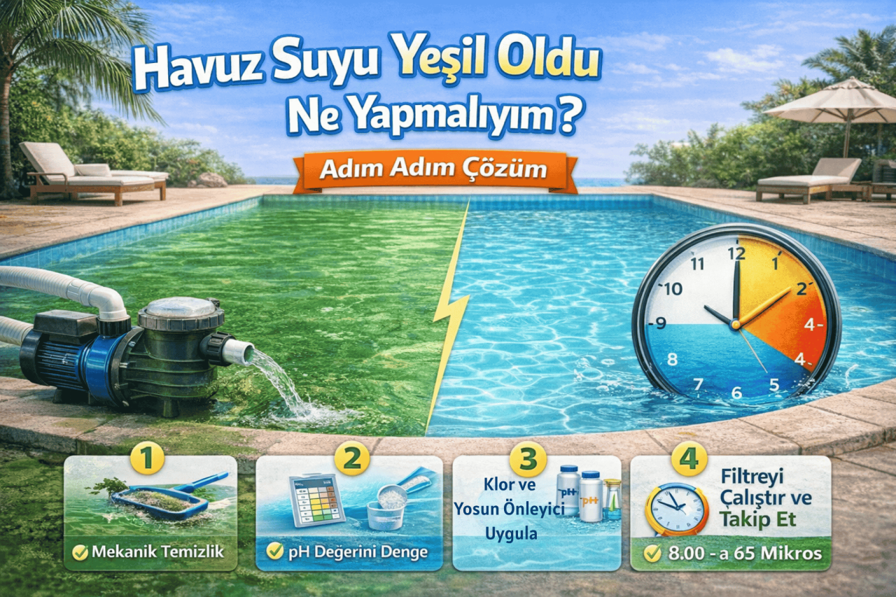 Havuz Suyu Yeşil Oldu Ne Yapmalıyım? 