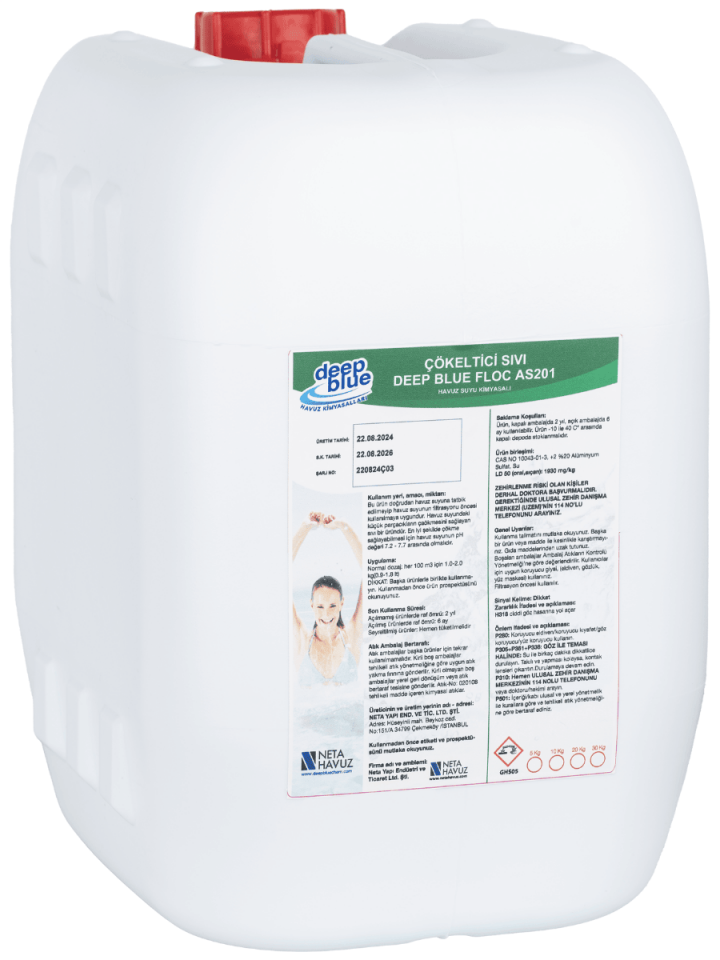 Deep Blue Havuz Çökeltici Sıvı