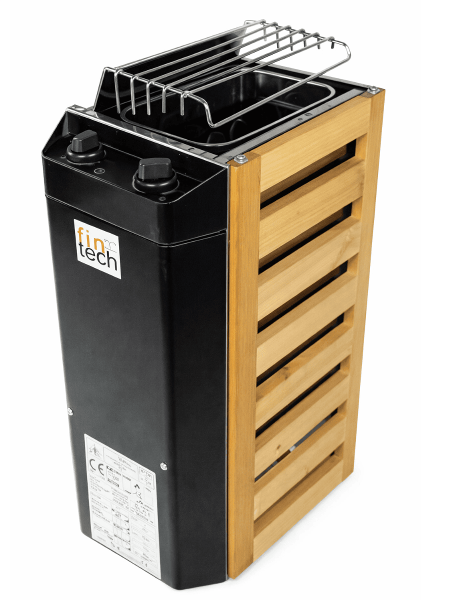 Fintech Gövdeden Kumandalı Sauna Sobası Mw Model 3,6 Kw (10 Kg Taş)