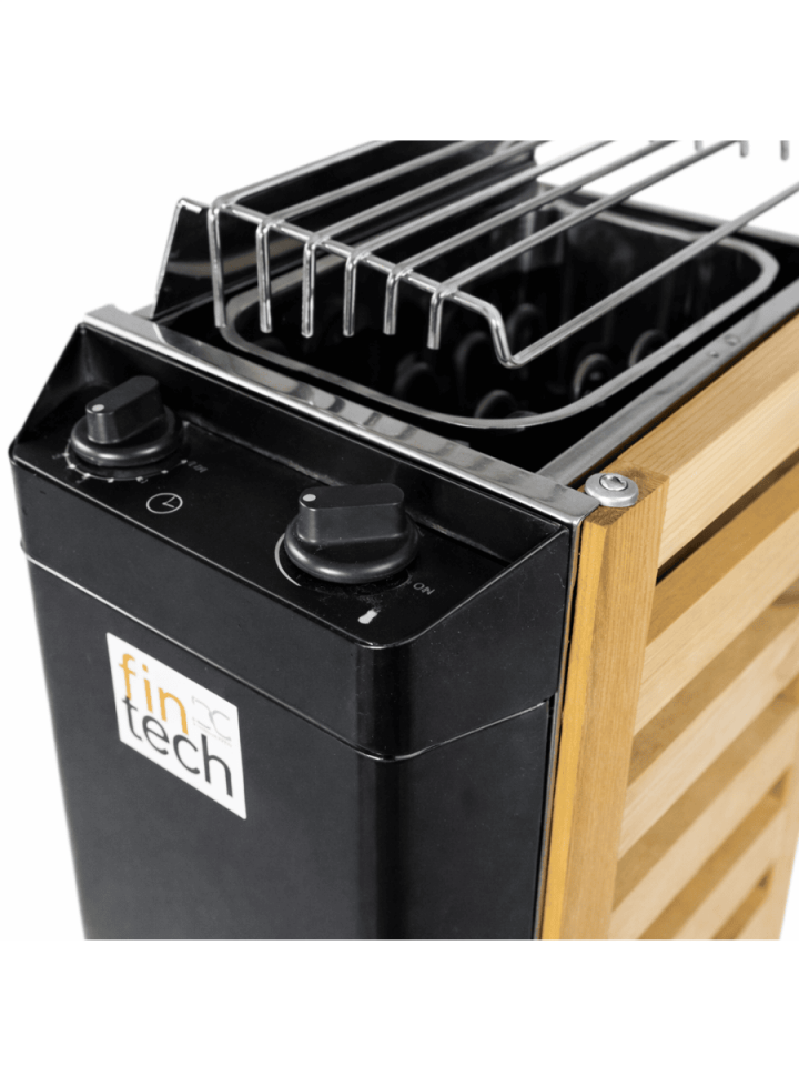 Fintech Gövdeden Kumandalı Sauna Sobası Mw Model 3,6 Kw (10 Kg Taş)