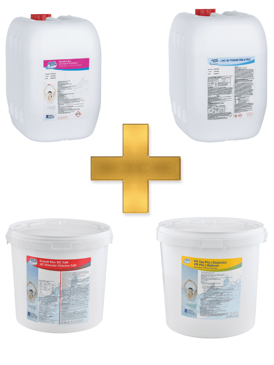 Deep Blue %90 Klor+Yosun Önleyici+Parlatıcı+Ph Düşürücü